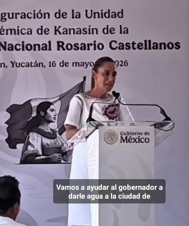 Vamos a ayudar al Gobernador a darle agua a la ciudad de Mérida”:Claudia Sheinbaum Pardo