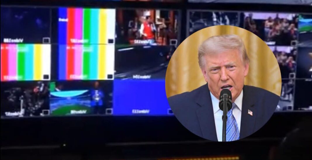 Trump pide retirar licencias a cadenas de televisión qué se negaron a transmitir su discurso Trump pide retirar licencias a cadenas de televisión qué se negaron a transmitir su discurso