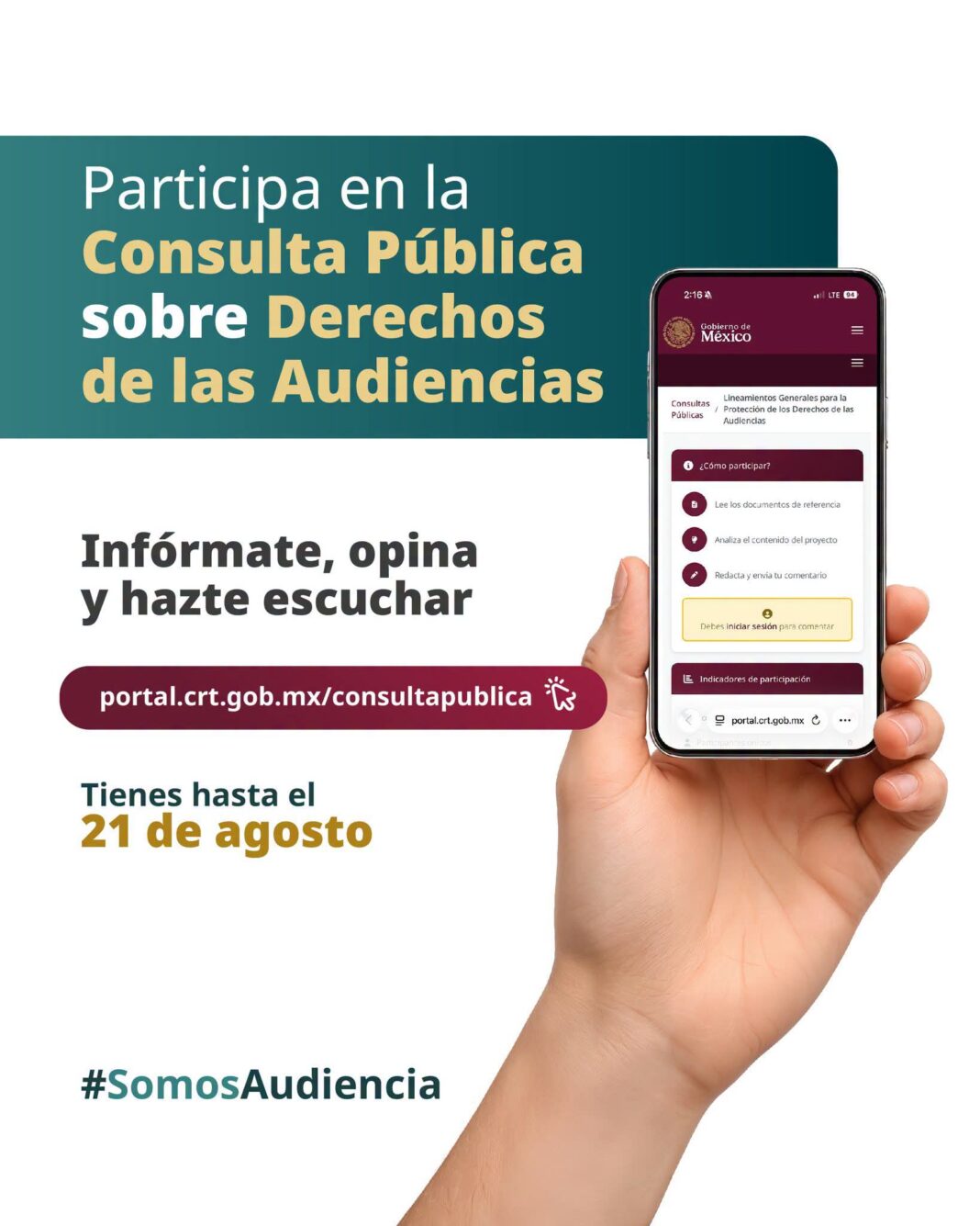 ¡Ejerce tu derecho como audiencia de televisión y radio! ¡Ejerce tu derecho como audiencia de televisión y radio!