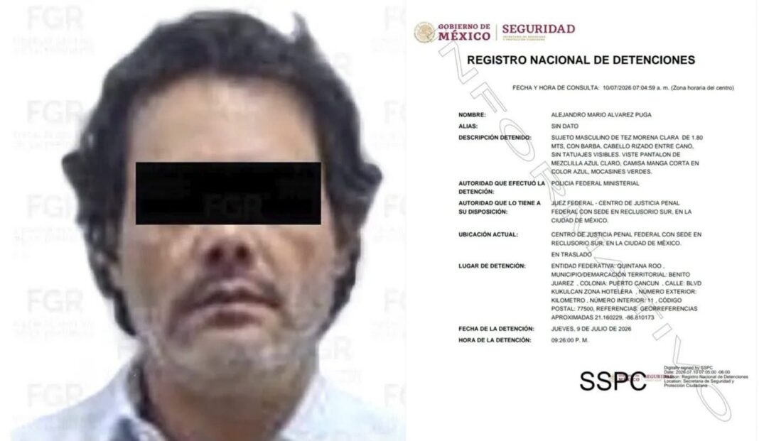 Capturan en Cancún a Mario Álvarez Puga; enfrenta proceso por presunta defraudación fiscal y lavado de dinero Capturan en Cancún a Mario Álvarez Puga; enfrenta proceso por presunta defraudación fiscal y lavado de dinero