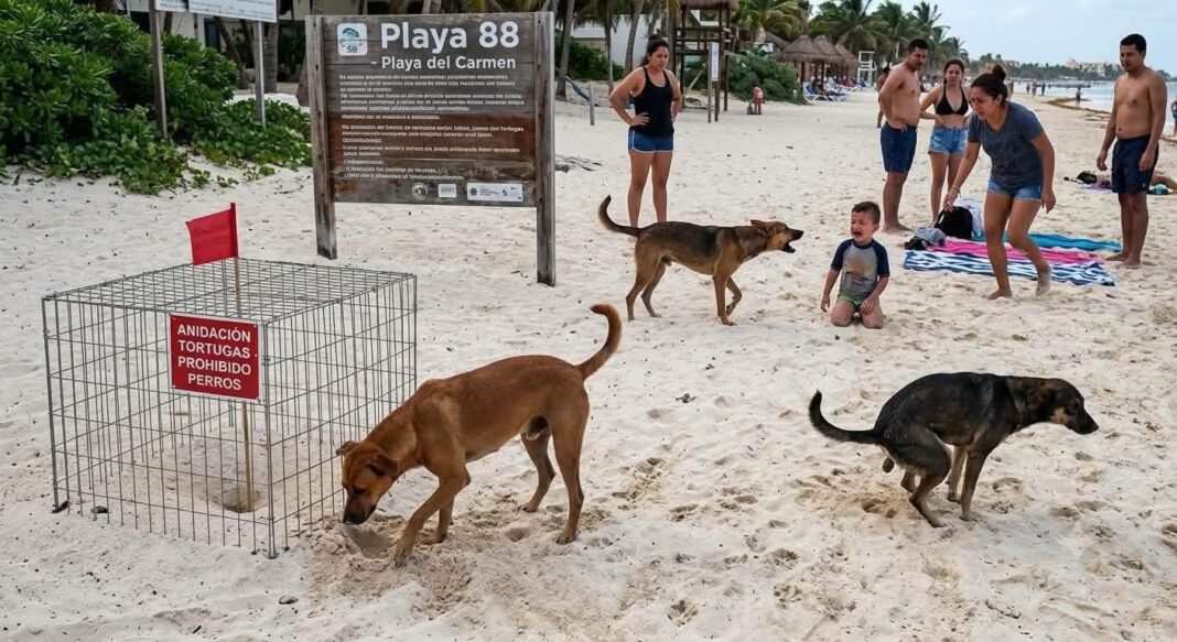 Denuncian riesgo ambiental en Playa 88; perros sin control amenazan nidos de tortuga y la certificación Blue Flag Denuncian riesgo ambiental en Playa 88; perros sin control amenazan nidos de tortuga y la certificación Blue Flag