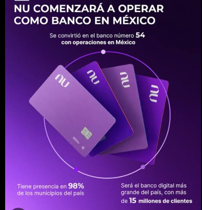Nu arranca como banco el 6 de agosto; el día previo pausará servicios digitales por 5 horas Nu arranca como banco el 6 de agosto; el día previo pausará servicios digitales por 5 horas