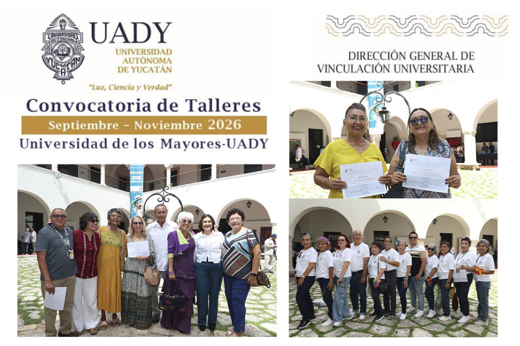 Aprender a cualquier edad: UADY abre nueva oferta de talleres para personas mayores Aprender a cualquier edad: UADY abre nueva oferta de talleres para personas mayores