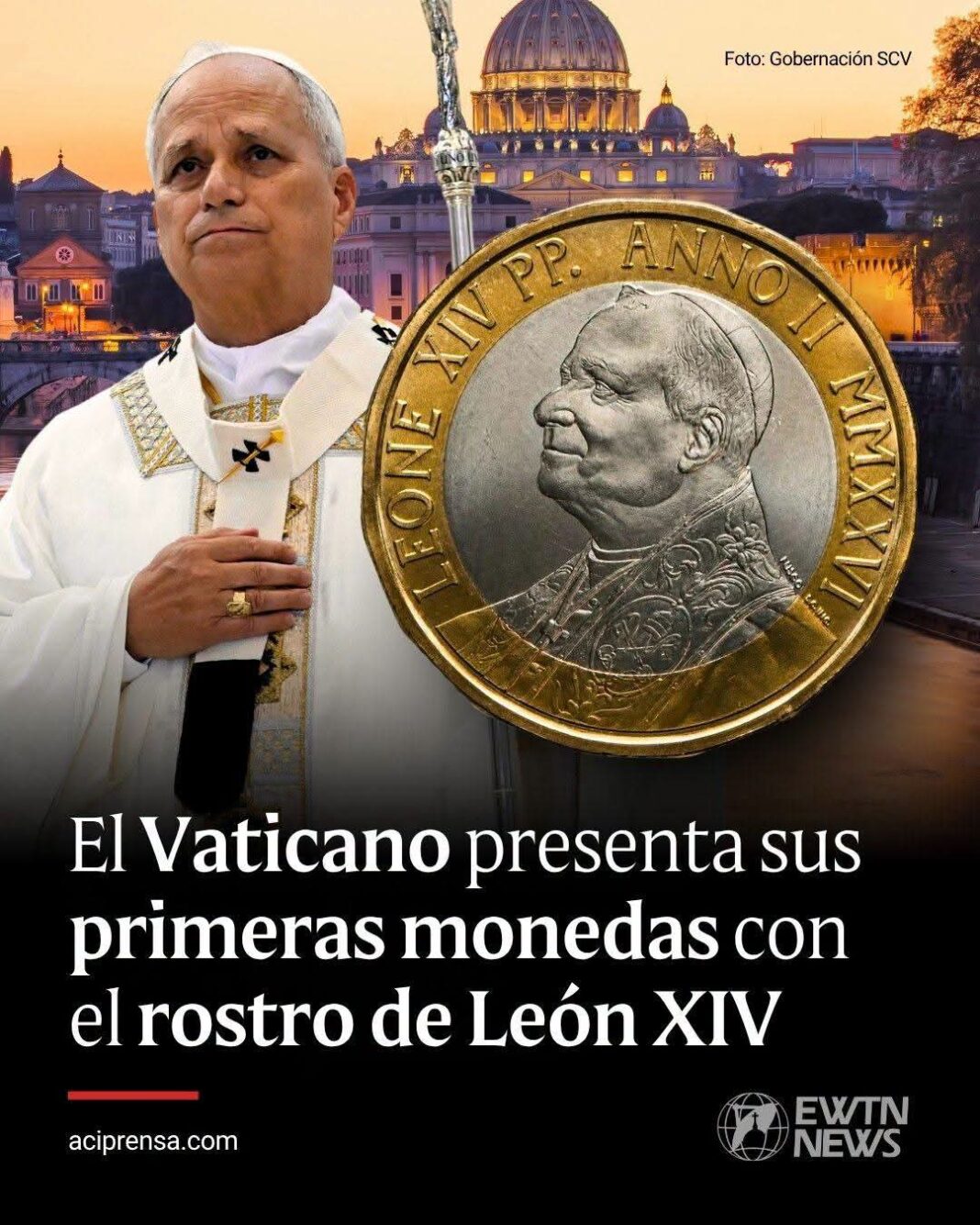 El Vaticano presenta sus primeras monedas con el rostro de León XIV El Vaticano presenta sus primeras monedas con el rostro de León XIV
