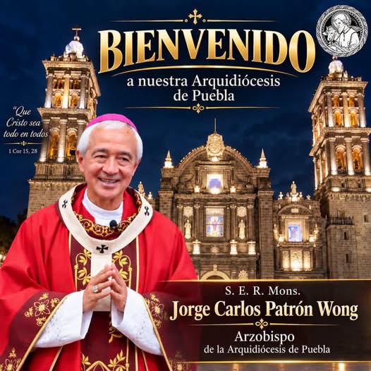 Jorge Carlos Patrón Wong fue nombrado como nuevo Arzobispo de Puebla Jorge Carlos Patrón Wong fue nombrado como nuevo Arzobispo de Puebla