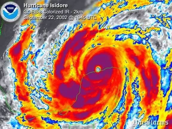 Huracan «ISIDORE» a 24 años de su llegada a Yucatan Huracan «ISIDORE» a 24 años de su llegada a Yucatan