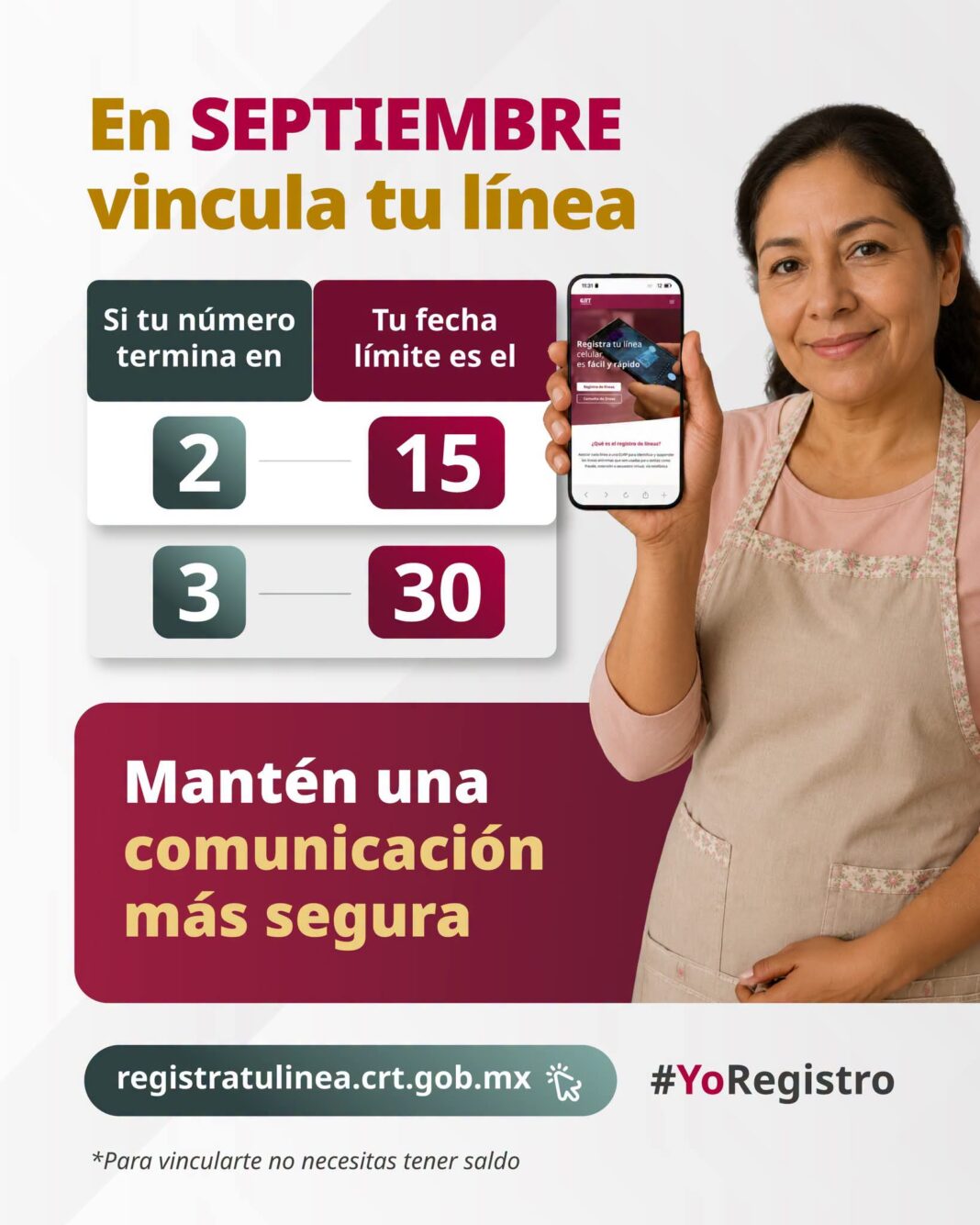 En septiembre vincula tu línea En septiembre vincula tu línea