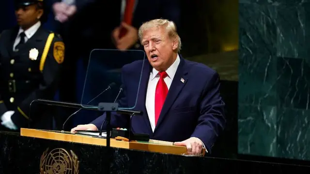 En asamblea de la ONU Trump acusa a México de ser “epicentro” del narco pero destaca avances con su gobierno En asamblea de la ONU Trump acusa a México de ser “epicentro” del narco pero destaca avances con su gobierno