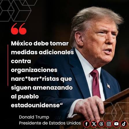 Trump reconoce avances de México contra el narco, pero exige más y perseguir a «funcionarios corruptos» Trump reconoce avances de México contra el narco, pero exige más y perseguir a «funcionarios corruptos»