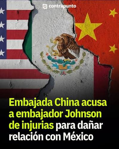 China acusa a embajador de EU en México de intentar sembrar deliberadamente discordia entre ambos países China acusa a embajador de EU en México de intentar sembrar deliberadamente discordia entre ambos países